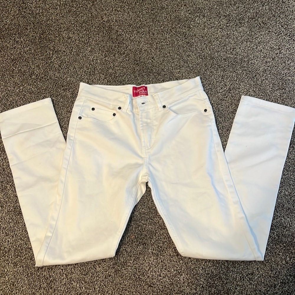 Franky Max white denim pants.